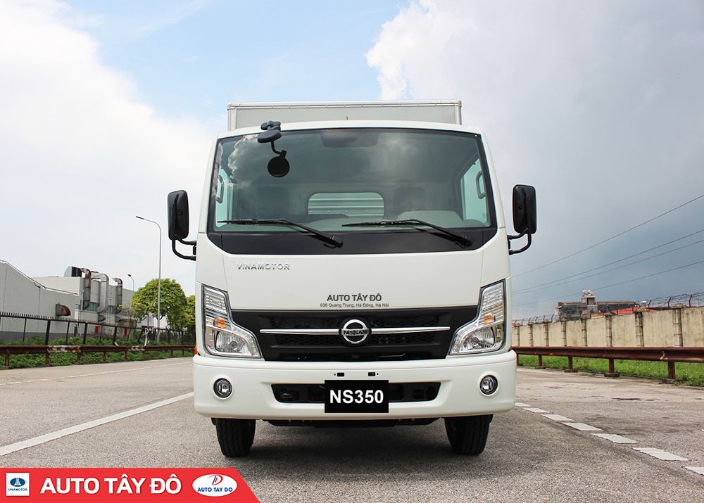 Hình ảnh xe tải Nissan NS350 3.5 tấn thùng kín màu trắng