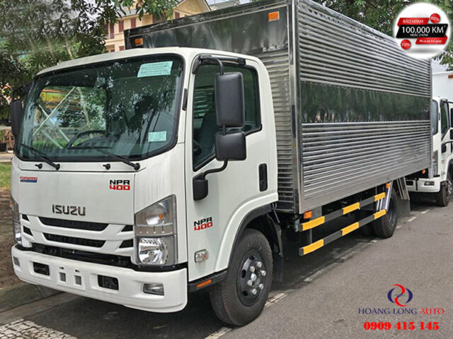 Lựa chọn xe ô tô trả góp giá rẻ: Hình ảnh xe tải Isuzu 3.5 tấn NPR85KE4 thùng kín