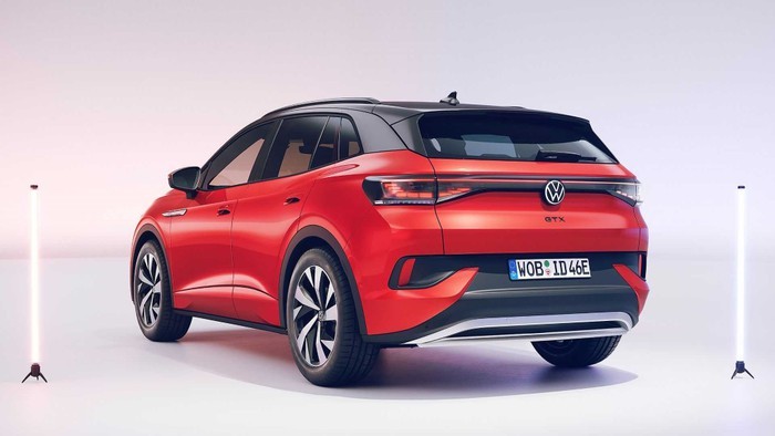 Volkswagen ID.4 GTX phiên bản 2021, kết hợp thiết kế thể thao và hiệu suất cao.