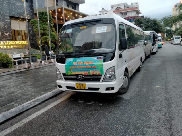 Thiết kế ngoại thất hiện đại của xe ô tô Hyundai County