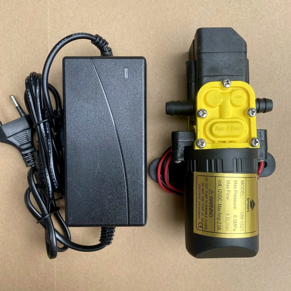 Bộ máy bơm mini OM1521 nguồn điện, nhỏ gọn cho các nhu cầu di động liên quan đến xe ô tô mini giá rẻ.