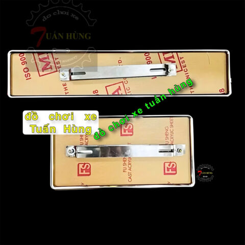 Khung biển số xe ô tô inox dài và vuông