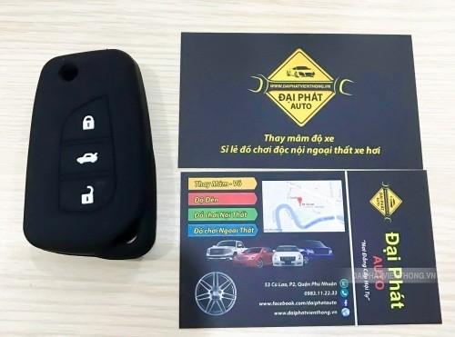 Ốp bọc chìa khoá xe ô tô Toyota bằng da, tăng tính thẩm mỹ