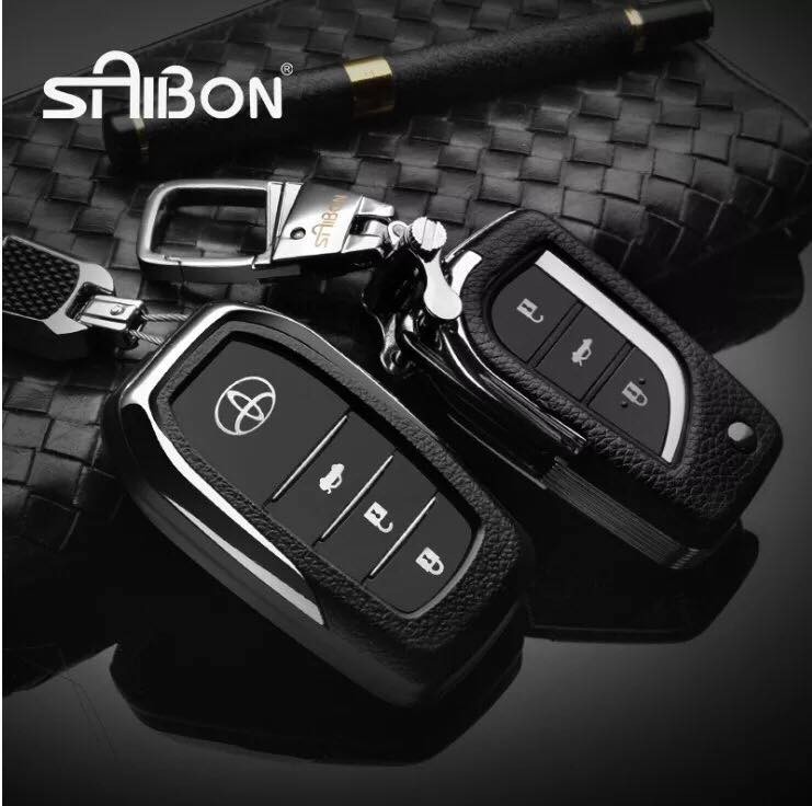 Ốp bọc chìa khoá xe ô tô Toyota loại chìa bấm, tiện lợi sử dụng
