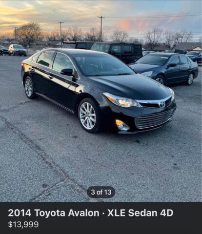 2014 toyota avalon xle what do yall think low mileage worth v0 2oosazz5q0ra1
