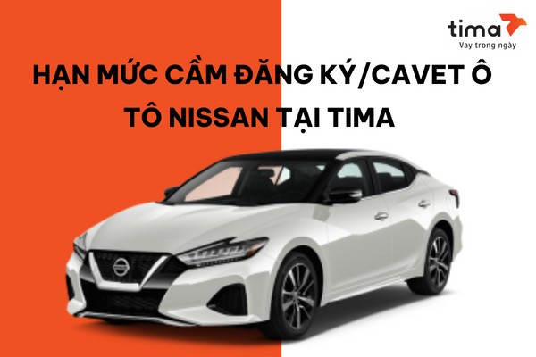 Biểu đồ thể hiện hạn mức vay khi cầm cavet xe hãng xe ô tô Nissan tại Tima.