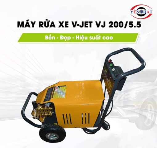 Thiết kế hiện đại của máy rửa xe ô tô công nghiệp V-JET VJ 200/5.5