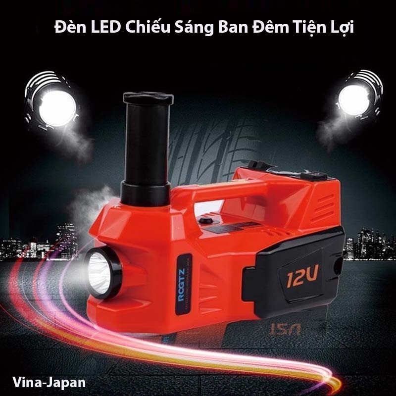 Bộ Kích Gầm Xe Kiêm Bơm Lốp Ô Tô Đa Năng