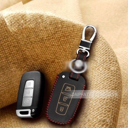 Ốp bọc chìa khoá xe ô tô Kia bằng da thủ công, bền đẹp