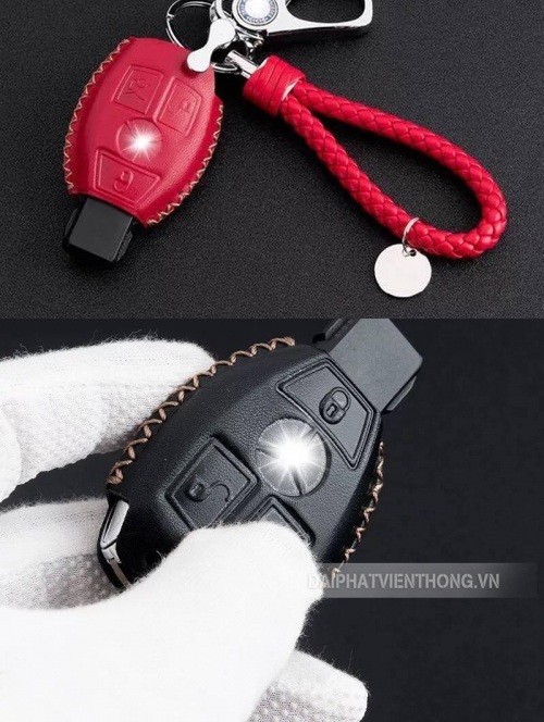 Ốp bọc chìa khoá xe ô tô Mercedes cao cấp, ôm sát smartkey