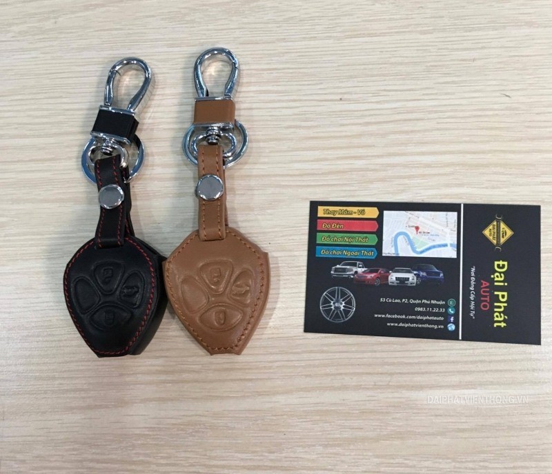 Bao da bọc chìa khoá xe ô tô Toyota, thiết kế vừa vặn