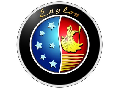 Logo xe Englon với hình chữ E và biểu tượng chim én, thể hiện sự thanh lịch và chất lượng