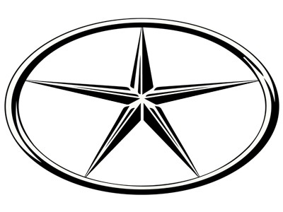 Logo xe JAC Motors với chữ J cách điệu, biểu tượng của hãng xe Trung Quốc