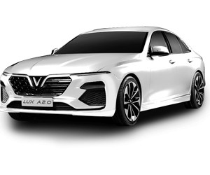 Mẫu xe VinFast Sedan màu đen sang trọng trên đường phố, biểu tượng cho sự phát triển của ngành ô tô Việt Nam