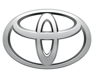 Logo xe hơi Toyota với ba hình elip lồng vào nhau, biểu trưng cho sự kết nối giữa khách hàng và công nghệ