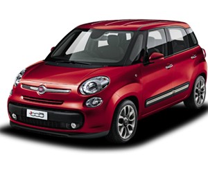 Mẫu xe Fiat 500 màu đỏ nhỏ gọn, thể hiện phong cách thiết kế độc đáo và đô thị