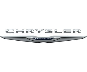 Logo xe Chrysler với huy hiệu hình cánh và tên thương hiệu, biểu tượng cho sự sang trọng và khát vọng vươn xa