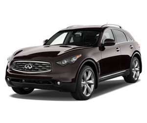 Mẫu xe Infiniti QX80 màu đen, đại diện cho dòng SUV hạng sang với thiết kế mạnh mẽ