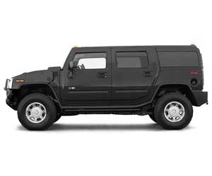 Dòng xe Hummer H2 màu vàng nổi bật, minh họa cho dòng SUV địa hình cỡ lớn