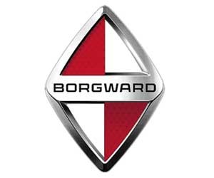 Logo xe Borgward hình kim cương với tam giác đỏ trắng, gợi nhắc lá cờ thành phố Bremen
