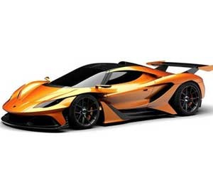 Mẫu siêu xe Gumpert Apollo màu vàng, minh họa cho xe thể thao độc đáo và mạnh mẽ