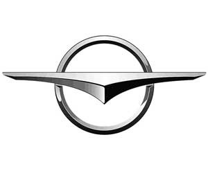 Logo xe Haima với hình cánh chim hải âu trong vòng tròn, biểu tượng cho khát vọng vươn xa