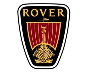 Logo xe Rover với hình thuyền hoàng gia và cánh buồm, biểu tượng cho sự khám phá và di sản Anh