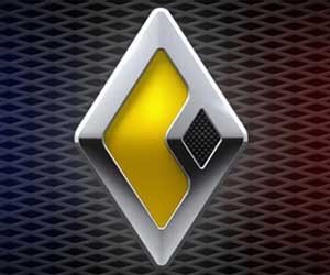 Logo xe Carbon Motors với chữ C và biểu tượng khiên, biểu tượng của xe cảnh sát chuyên dụng