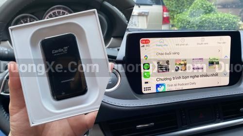 Thiết bị chuyển đổi (dongle) hỗ trợ kết nối Apple CarPlay không dây cho xe không tích hợp sẵn