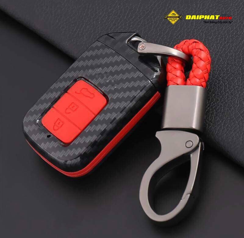 Bao da bọc chìa khoá xe ô tô Honda vân carbon, phong cách thể thao