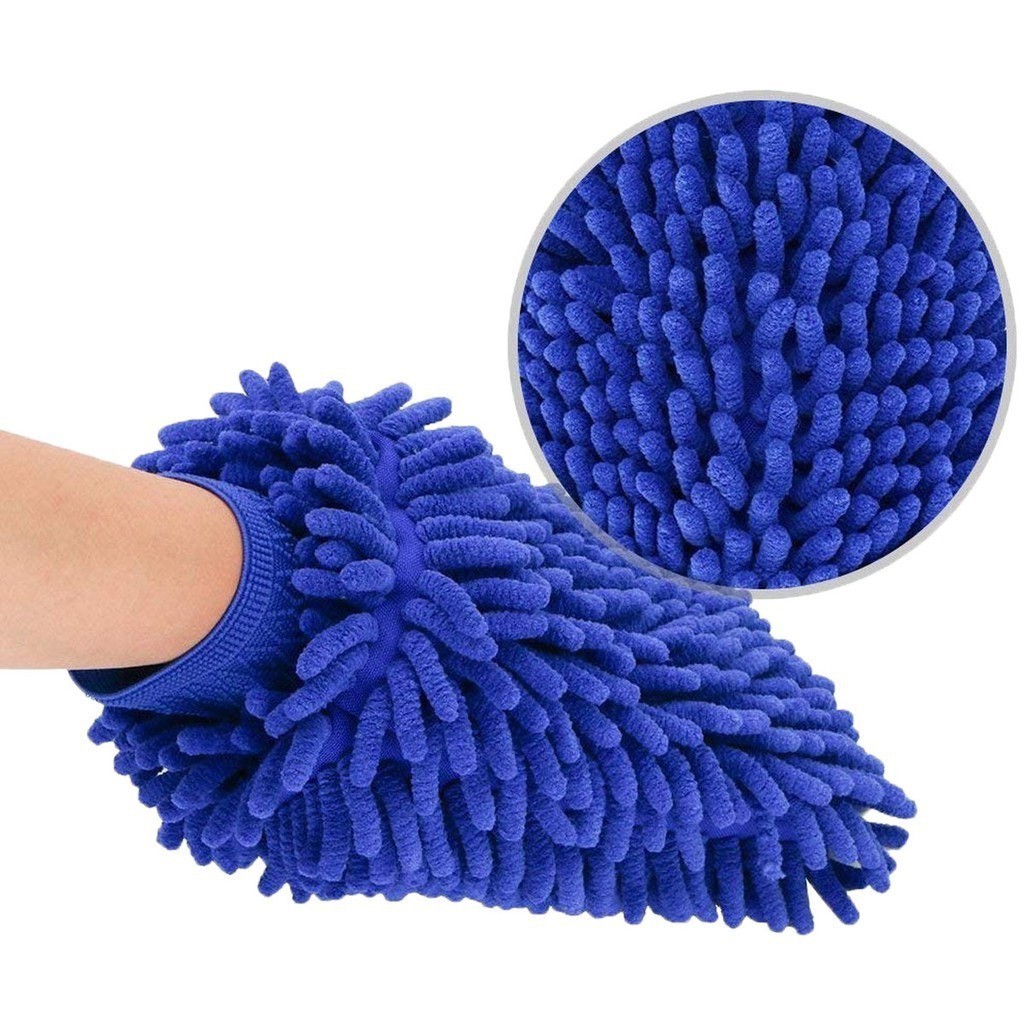 Sản phẩm găng tay rửa xe ô tô ôm khít tay, không bị rơi ra khi vệ sinh