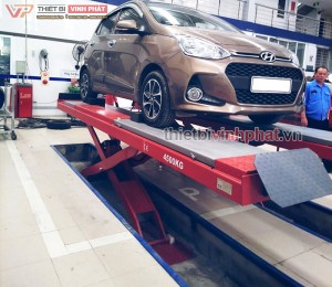 Cầu nâng cắt kéo cân chỉnh góc đặt bánh xe Lion LT-4500H