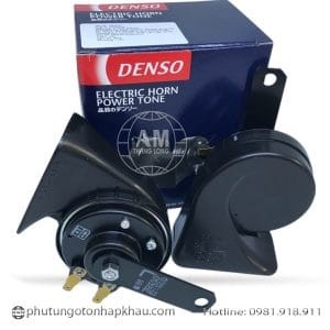 Chi tiết hộp sản phẩm còi đĩa xe ô tô Denso 6920 chính hãng.