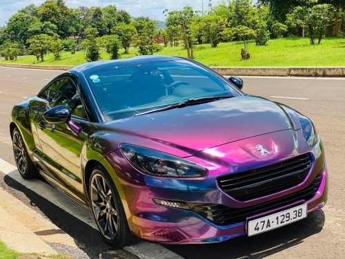 Dán Đổi Màu Xe Peugeot Biến Sắc Huyền Bí