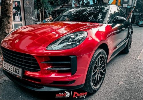 Tô màu xe Porsche Macan GTS đỏ đen: Thể hiện cá tính mạnh mẽ trong tập tô màu xe ô tô