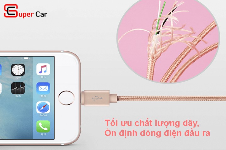 Cấu tạo chi tiết của cáp sạc điện thoại xe ô tô đa năng