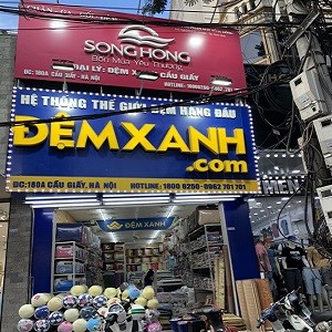 Nội thất cửa hàng chuyên cung cấp đệm và phụ kiện ô tô cao cấp, bao gồm các loại đệm gỗ thông thoáng.