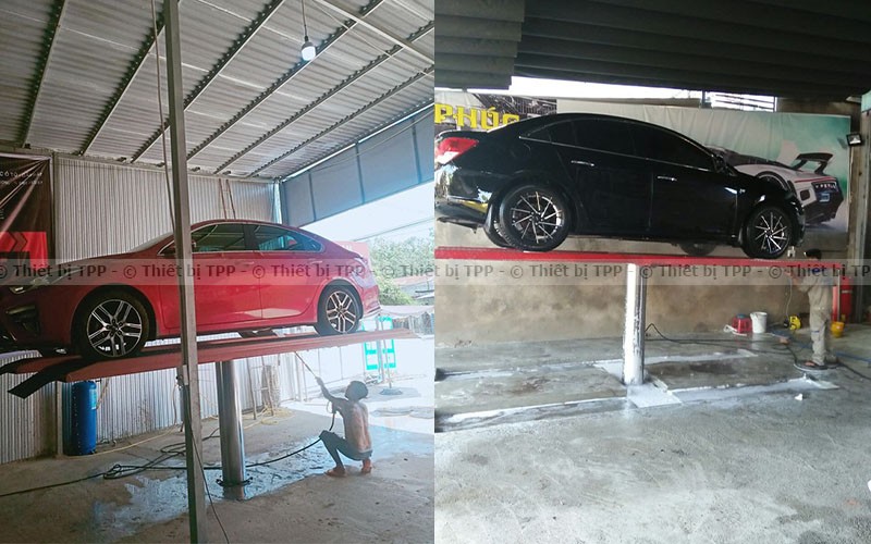 Hệ thống nâng rửa xe ô tô 1 trụ thủy lực, chuyên dụng cho trung tâm chăm sóc xe