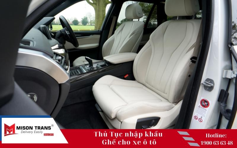 Các loại giấy tờ và hồ sơ cần thiết cho thủ tục nhập khẩu ghế cho xe ô tô tải.