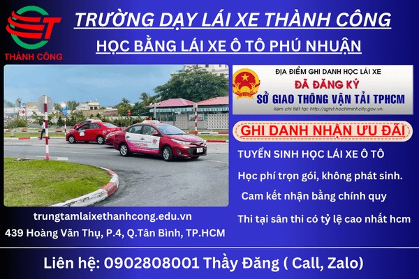 Giáo viên hướng dẫn kỹ năng lái xe ô tô B2 tại Phú Nhuận cho học viên