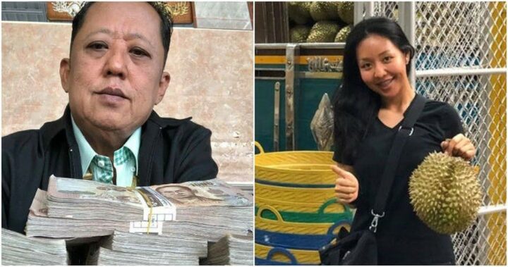 Ông Anont Rotthong, &quot;vua sầu riêng&quot; Thái Lan cùng con gái Karnsita Rodthong, người sẽ thừa hưởng gia sản và có hồi môn 7 tỷ tiền mặt cùng 10 xe ô tô