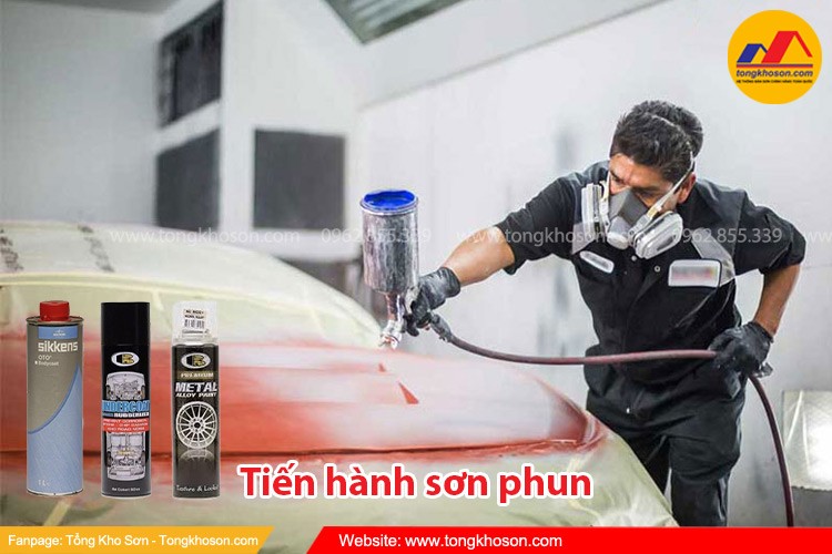 Quy trình tự sơn dặm xe ô tô bằng bình sơn xịt hiệu quả
