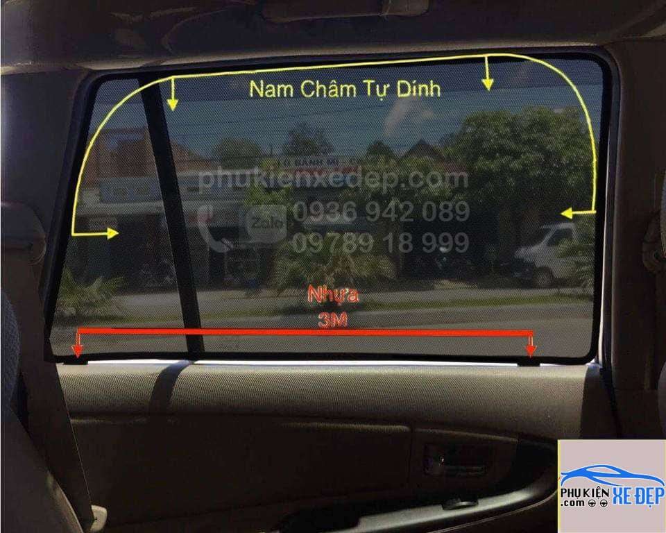 Hướng dẫn lắp đặt rèm che nắng ô tô theo xe cửa sau