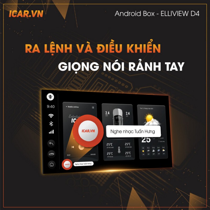 Khoang lái xe ô tô cũ với các phụ kiện công nghệ nâng cấp