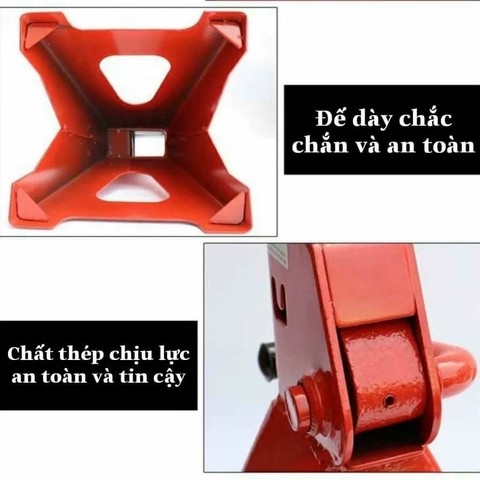 Chân kê chữ A của mễ kê xe ô tô tạo điểm tựa vững chắc