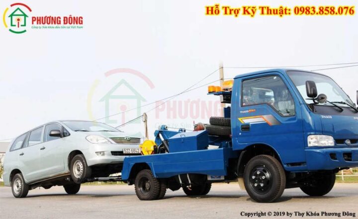 Kéo xe hơi bị mất chìa khóa xe Gara hãng xe