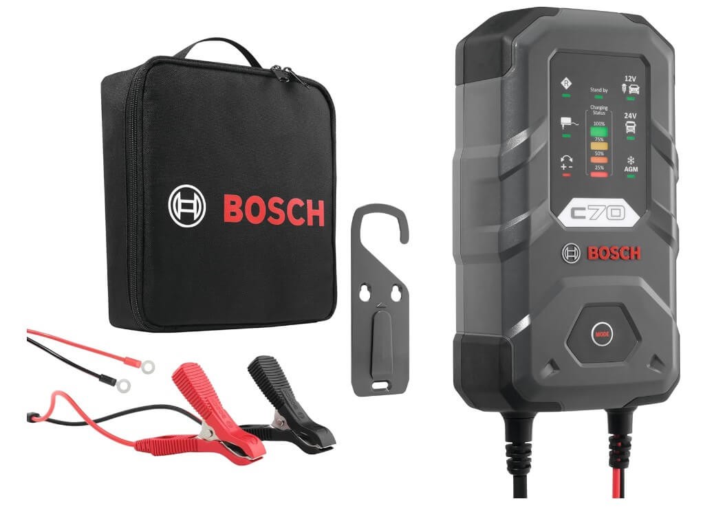 Bộ kích bình ắc quy ô tô Bosch, giải pháp cứu hộ xe khi hết điện