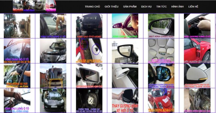 Kính chắn gió xe ô tô Innova bị nứt