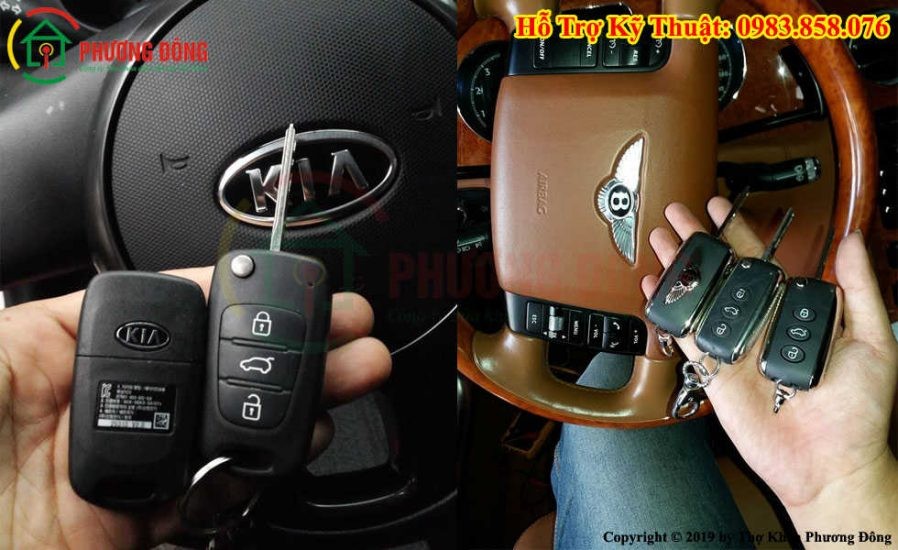 Làm chìa khóa xe hơi điều khiển từ xa