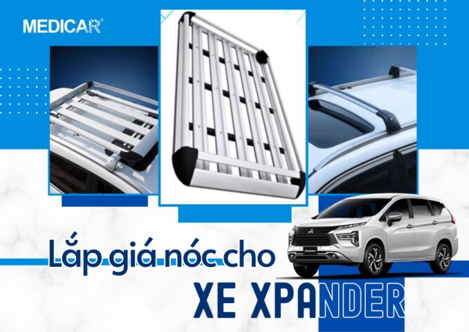 Xe ô tô Xpander được trang bị giá nóc, một trong những phụ kiện có thể làm tăng tổng giá xe ô tô Xpander